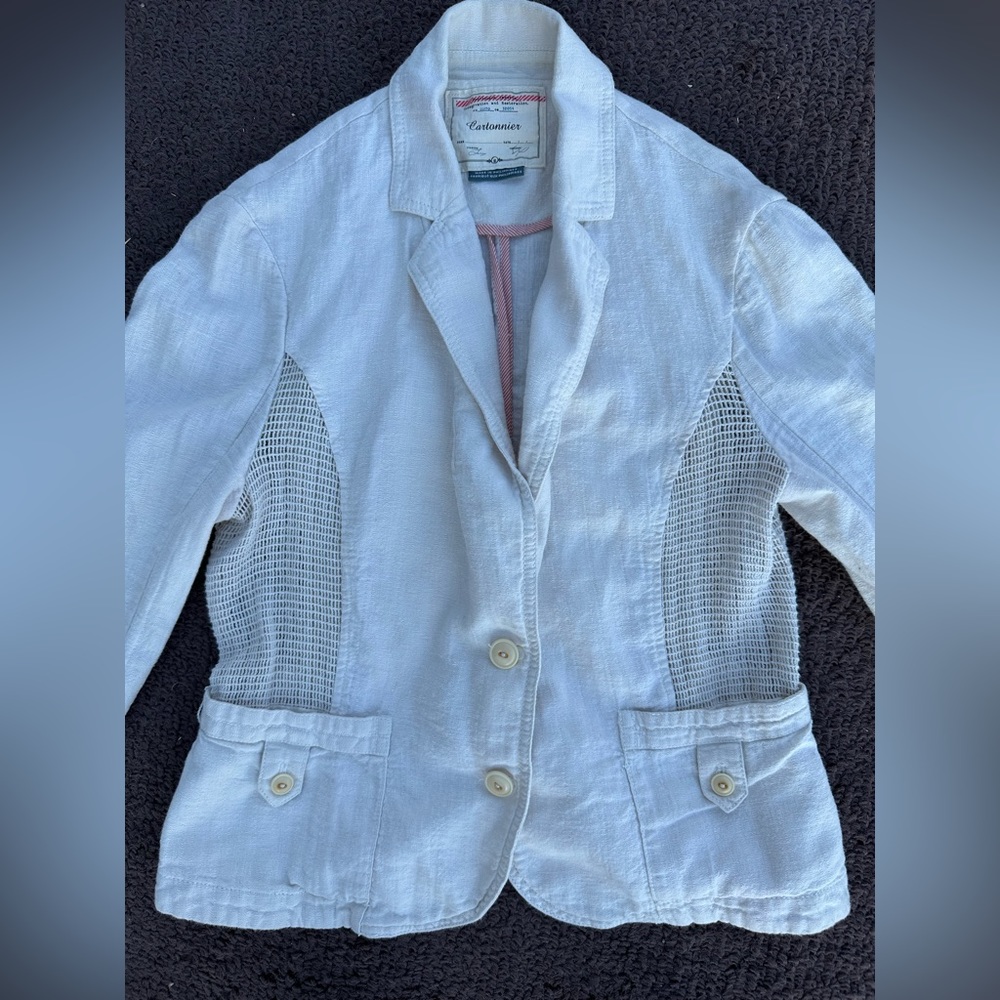 Cartonnier linen blazer, size 10